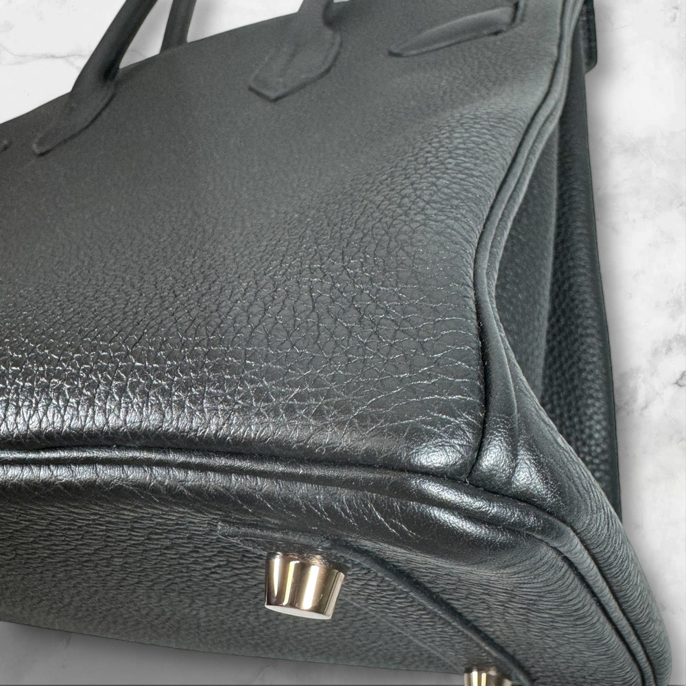 Hermes Birkin 30 Bag Black Togo with Rose Gold Hardware B30 Handbag Authentic - Picture 15 of 16